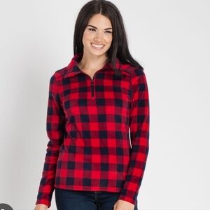 Avalanche Fairmont Plaid Pullover Red And Blue Sz L